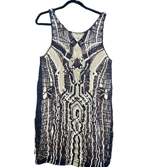 DVF DIANE VON FURSTENBERG SS 2014 Macrame Dress Size P - Picture 6 of 12